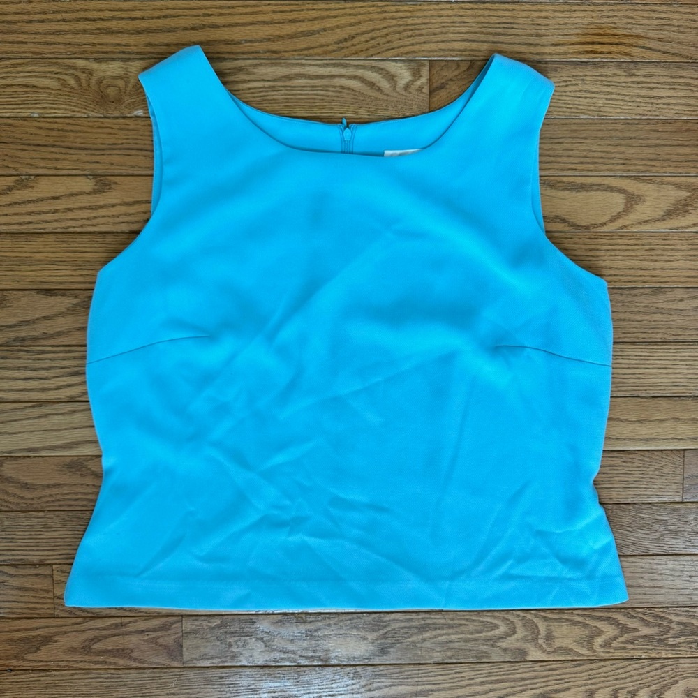 Studio I Fitted Blue Sleeveless Tank Top